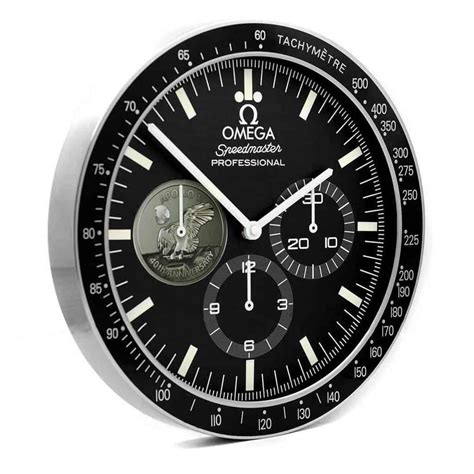 omega speedmaster moon watch wall clock|Omega Speedmaster wall clock price.